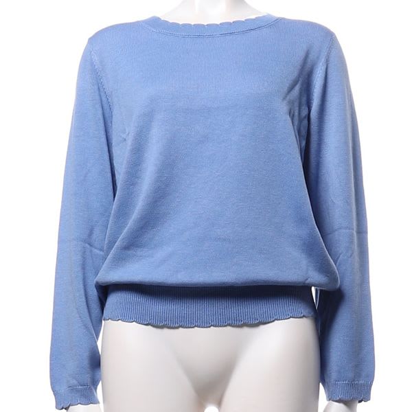 スカラップデザインニット