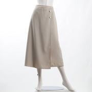 フロントボタンラップ風スカート