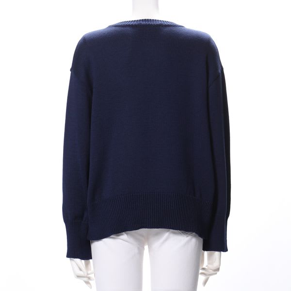 ラウンドネックドロップショルダーニット