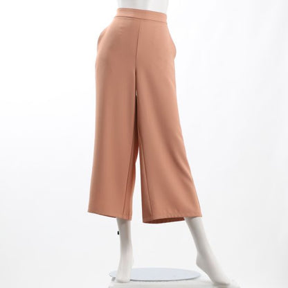 すっきりフロントデザインワイドパンツ