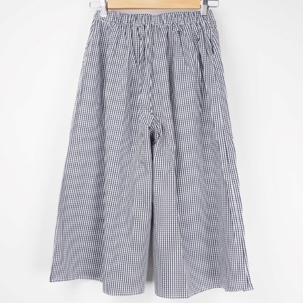 チェック柄ワイドパンツ