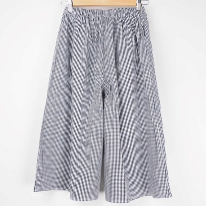 チェック柄ワイドパンツ