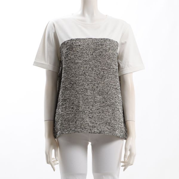 ツイード風ドッキングTシャツ