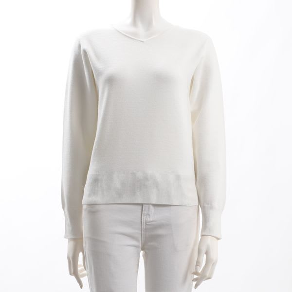 ハイゲージVネックニット