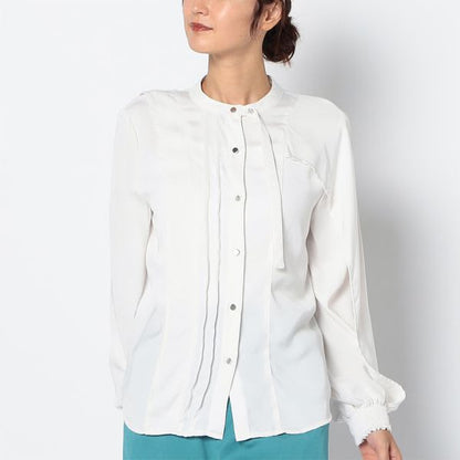 アシンメトリーフロントデザインブラウス