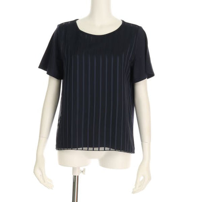 ストライプ柄切り替えカットソー