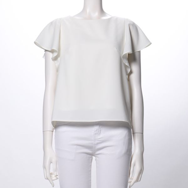 ラッフルスリーブブラウス