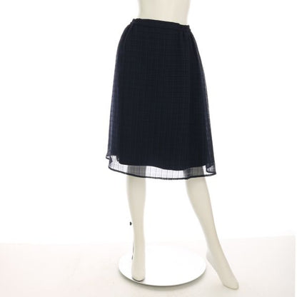 シアーチェックフレアスカート