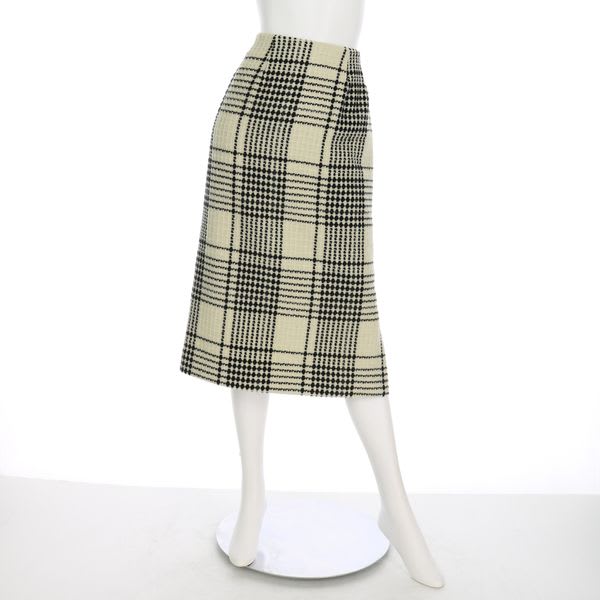 レトロチェックタイトスカート