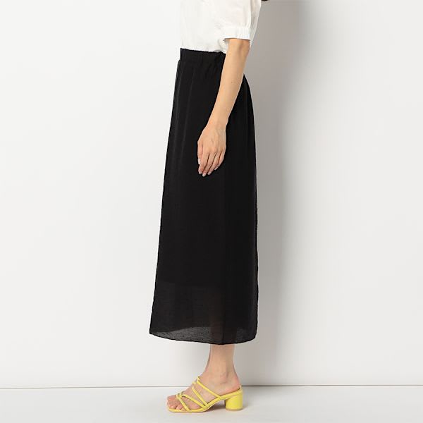 ドット柄スリットスカート