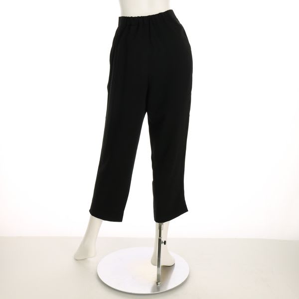 ウエストタック裾スリットテーパードパンツ