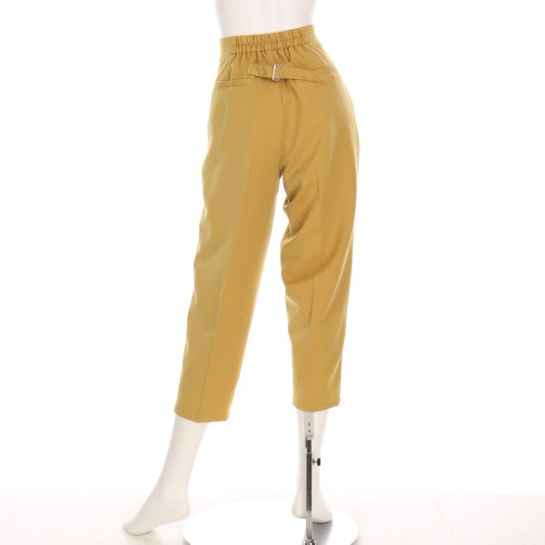 後ろベルトテーパードパンツ