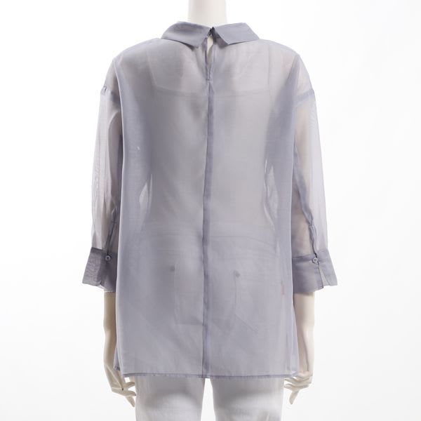 涙開きシアーシャツ