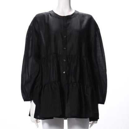 シアーティアードブラウス