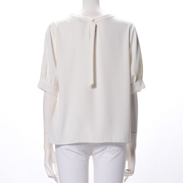 とろみパフスリーブブラウス