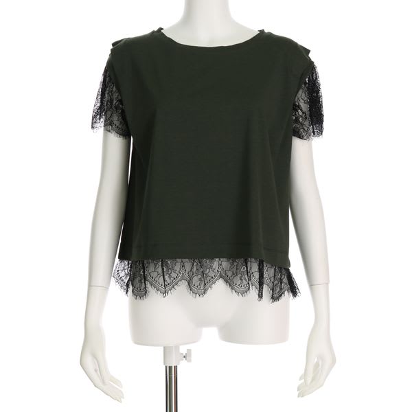 レース切り替えカットソー