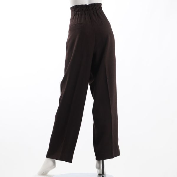 タック入りハイウエストワイドパンツ