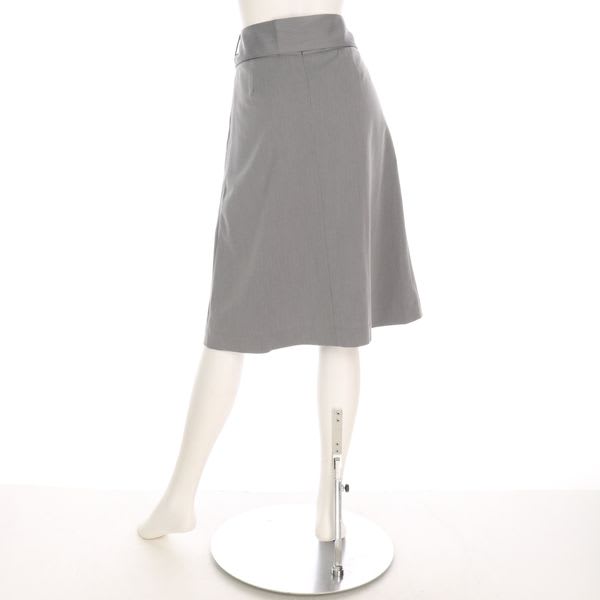 リボンベルト付きタックフレアスカート