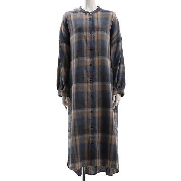 チェックシャツワンピース