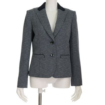 バイカラー襟ジャケット