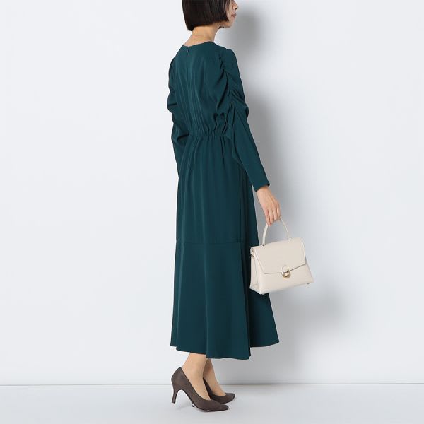 パワショルデザインマーメイド切り替えワンピース
