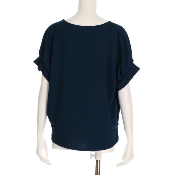 袖タックカットソー