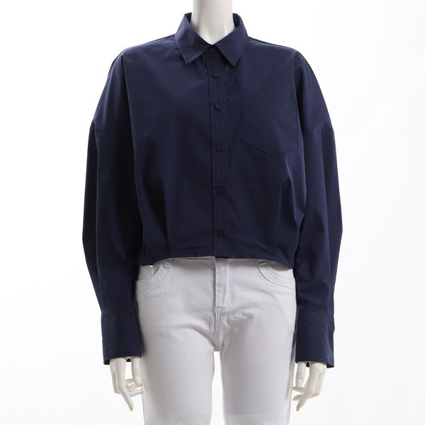 アウトポケットタックデザインシャツ