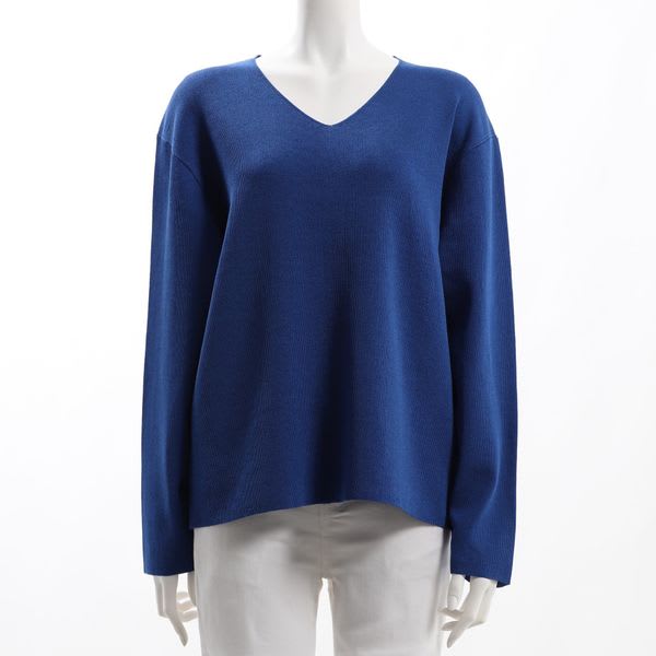 ハイゲージVネックニット