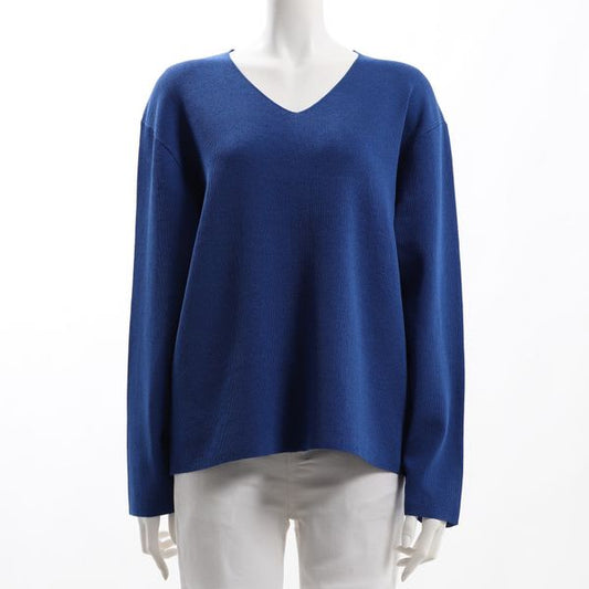 ハイゲージVネックニット