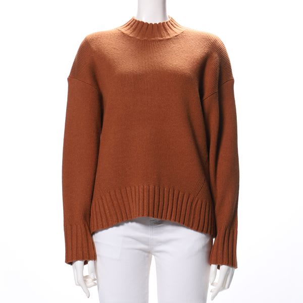 ハイネックドロップショルダーニット