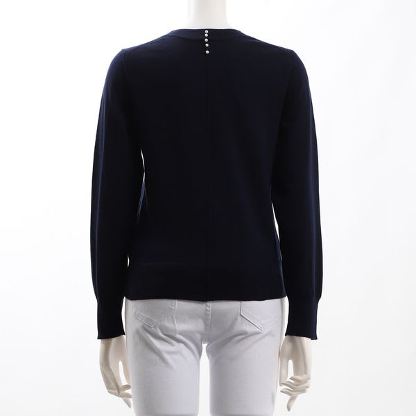 丸首リブニット