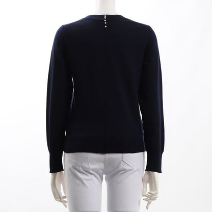 丸首リブニット