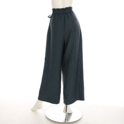 サイドリボンラップ風ワイドパンツ