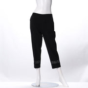 裾レーステーパードパンツ