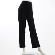 リブ凹凸総ゴムワイドパンツ