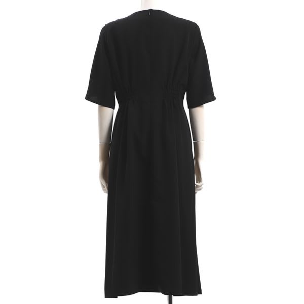 メタルパーツウエストタックワンピース