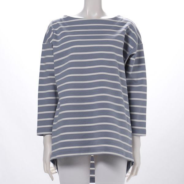 ボーダーポンチカットソー