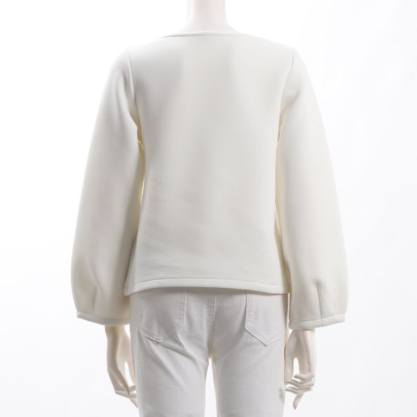 オープンフロントネックカットソー