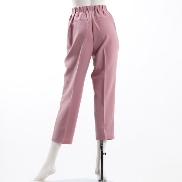ウエストゴム付きテーパードパンツ