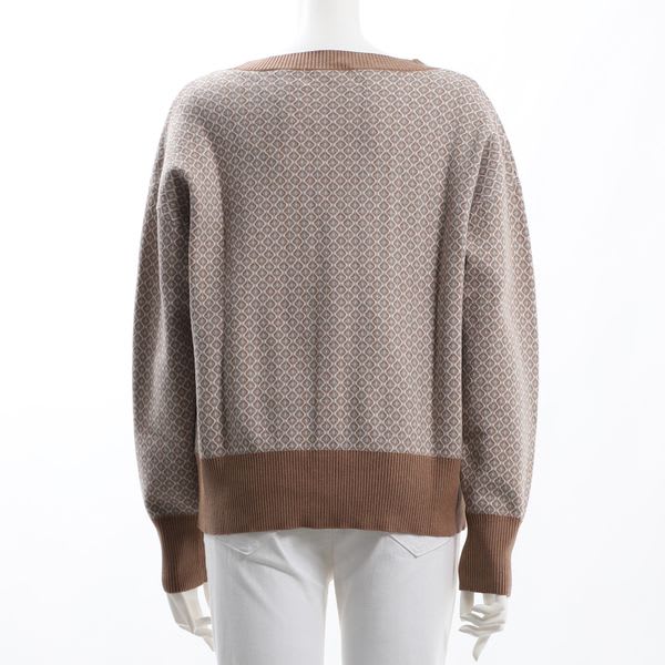 アンチピリング加工ジャガードカーディガン