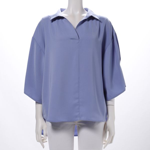 タックデザインスキッパーブラウス