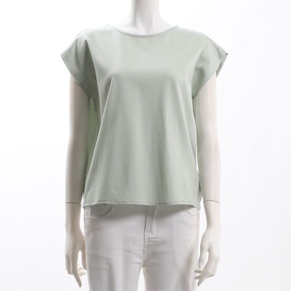 シンプルラウンドネックカットソー