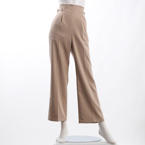 サイドベルトフレアパンツ