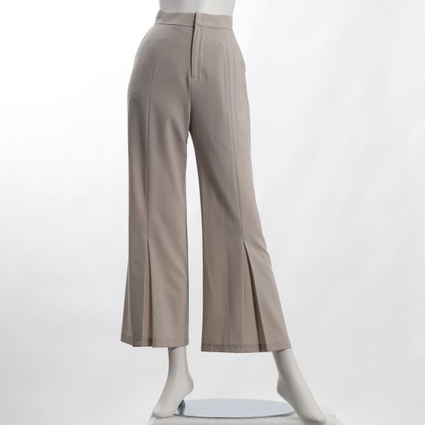 フロントスリット風デザインワイドパンツ