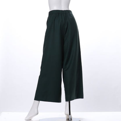 ウエストベルトワイドパンツ