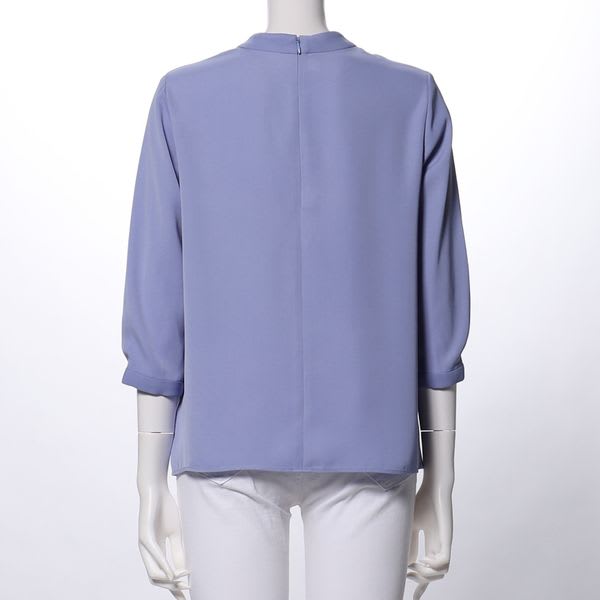 スタンドカラーブラウス