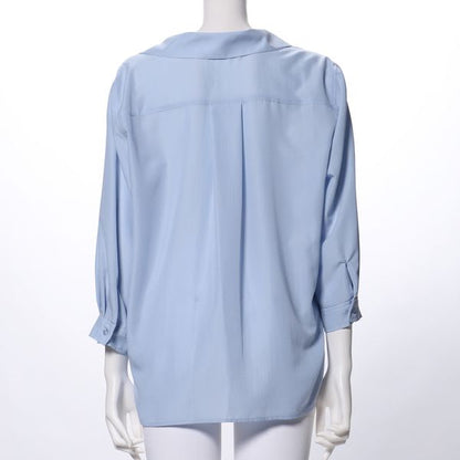 フラップポケットスキッパーブラウス