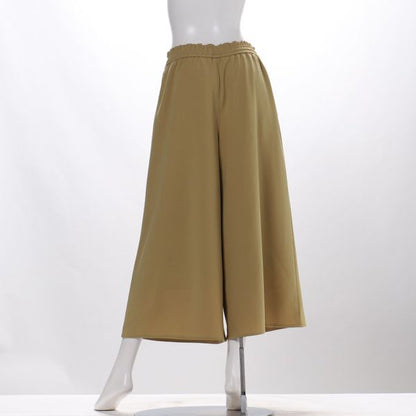 共ベルト付きドロストデザインフレアパンツ