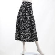 フラワープリントAラインスカート