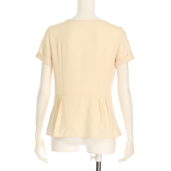 ぺプラムデザインブラウス